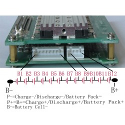 12S LiFePO4 BMS - Battery Management System
