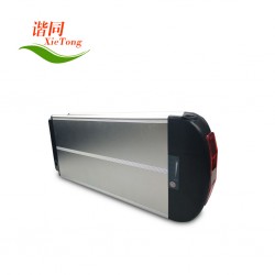 36V15Ah Li-Ion Alloy 03-CASE EBike Battery Pack With a Carrier Rack