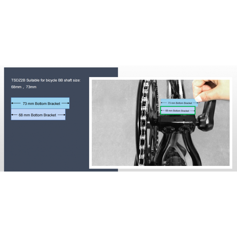 TSDZ2B 24V36V250W350W EBike ebike Kit Torque Sesor Mid Motor with