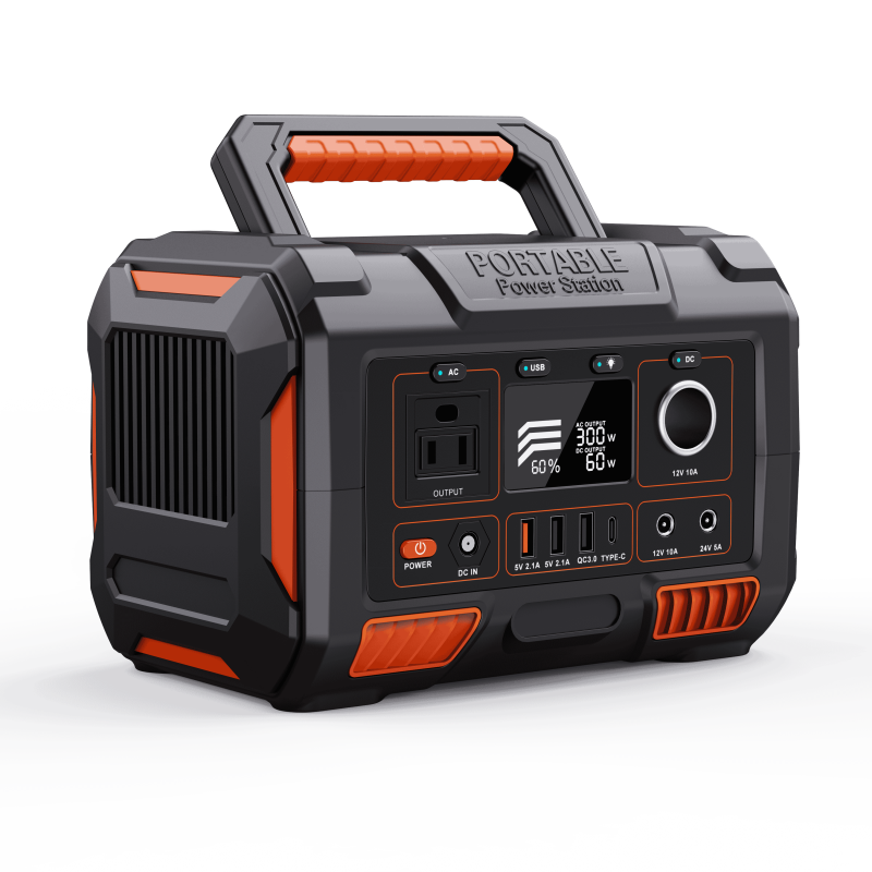 A3C300W 288.6WH Portable Power Station Plug Euro Wireless Charging with