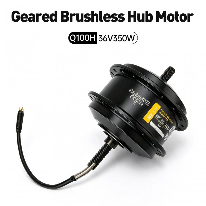Q100H 36V350W Front Driving EBike Hub Motor