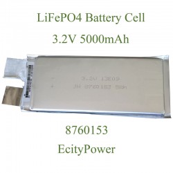 battery cell 3 2v 5000mah lifepo4 battery cell model 8760153 one cell ...